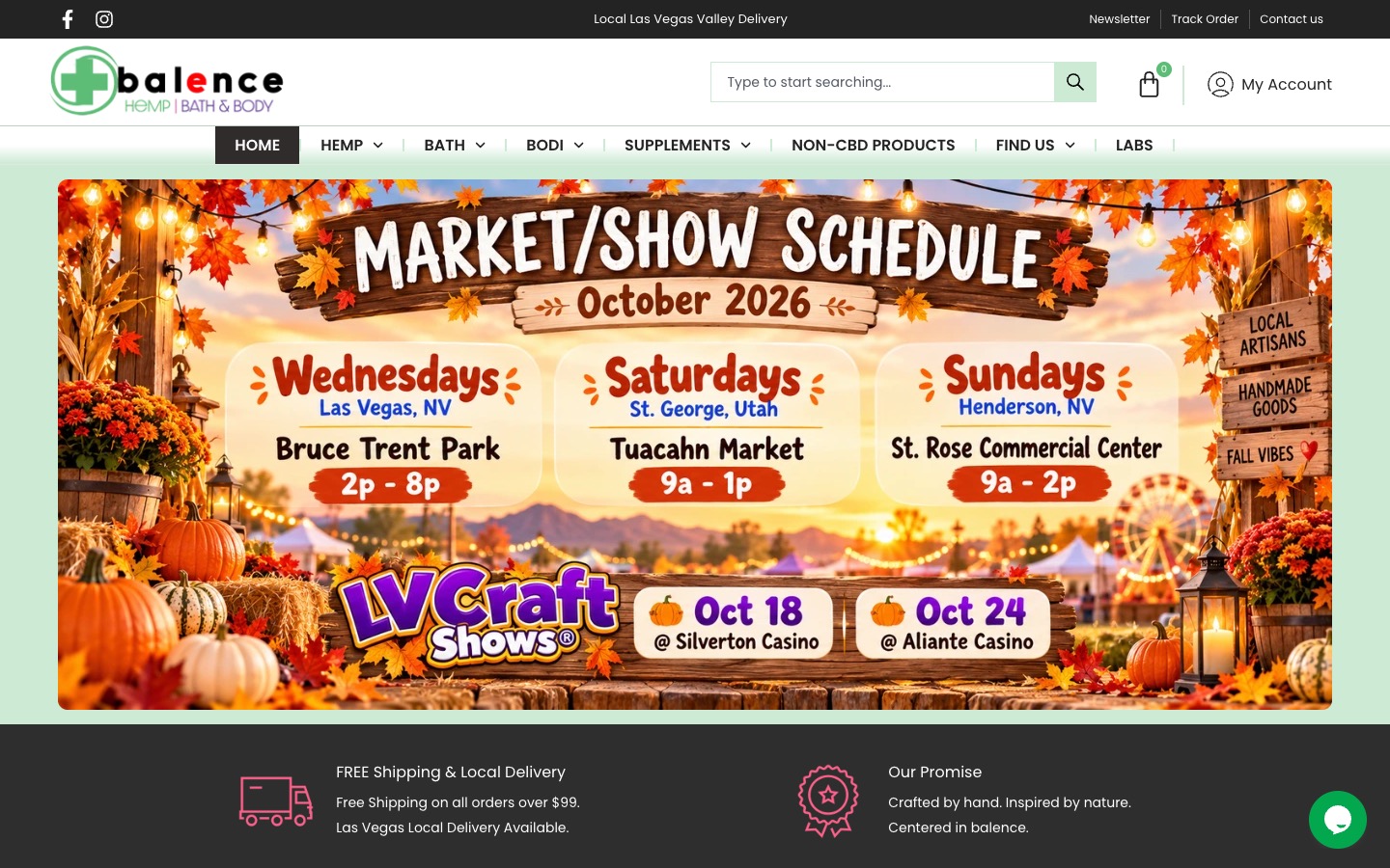 The current homepage